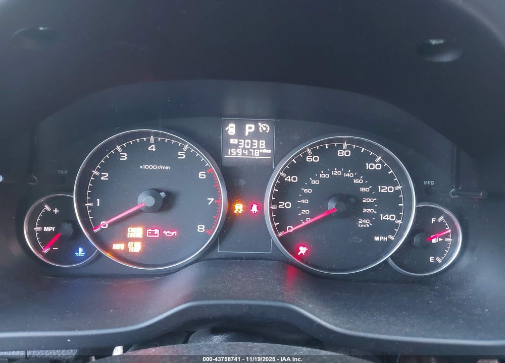 2014 SUBARU OUTBACK 2.5I VIN: 4S4BRBAC7E3306729