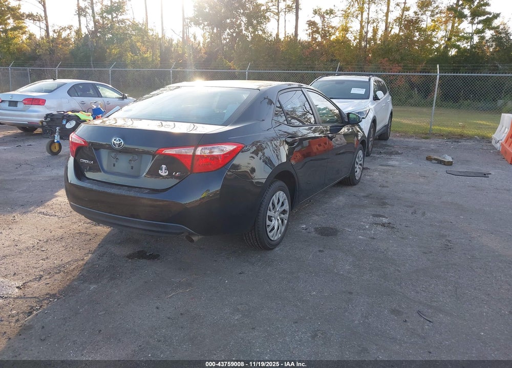 2018 TOYOTA COROLLA LE VIN: 2T1BURHE8JC058446