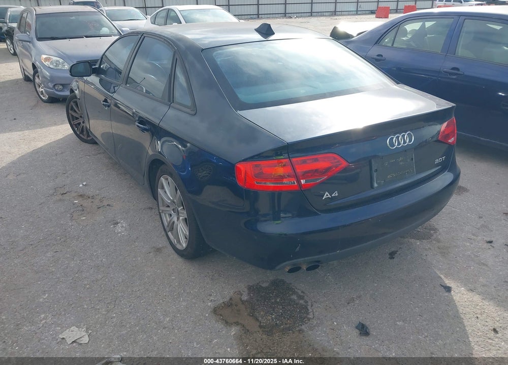2010 AUDI A4 2.0T PREMIUM VIN: WAUAFAFL1AN027462