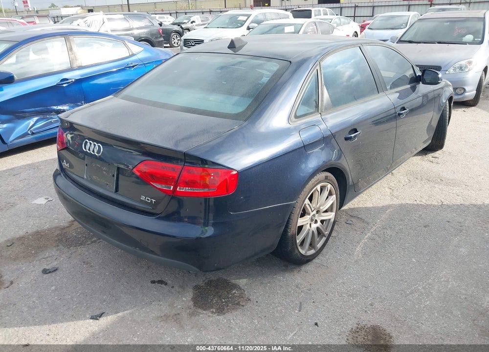 2010 AUDI A4 2.0T PREMIUM VIN: WAUAFAFL1AN027462