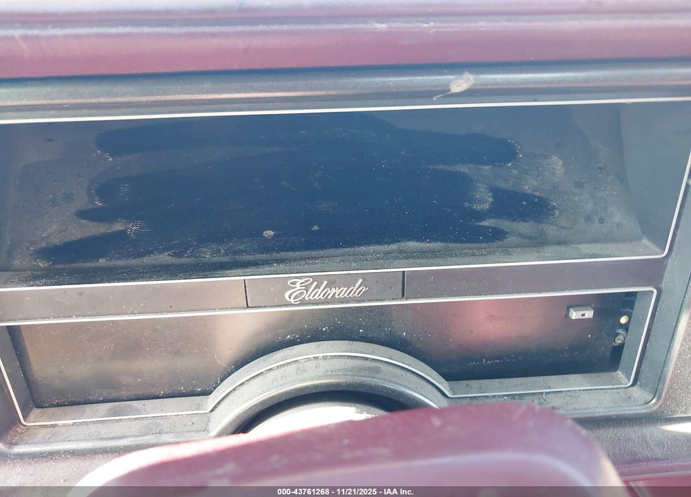 1987 CADILLAC ELDORADO VIN: 1G6EL1185HU609731