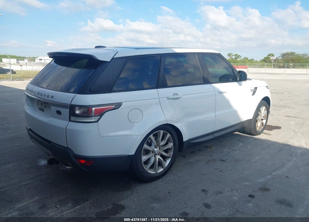 2015 LAND ROVER RANGE ROVER SPORT 3.0L V6 SUPERCHARGED HSE VIN: SALWR2VF6FA518554