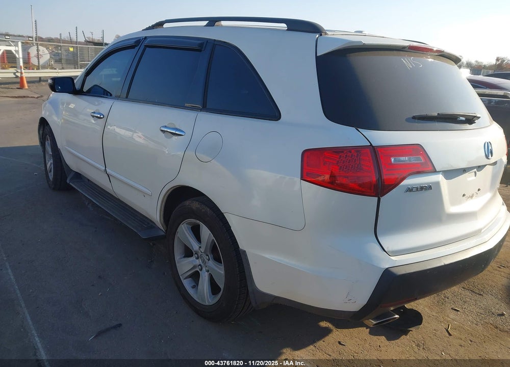 2007 ACURA MDX SPORT PACKAGE VIN: 2HNYD28857H534186