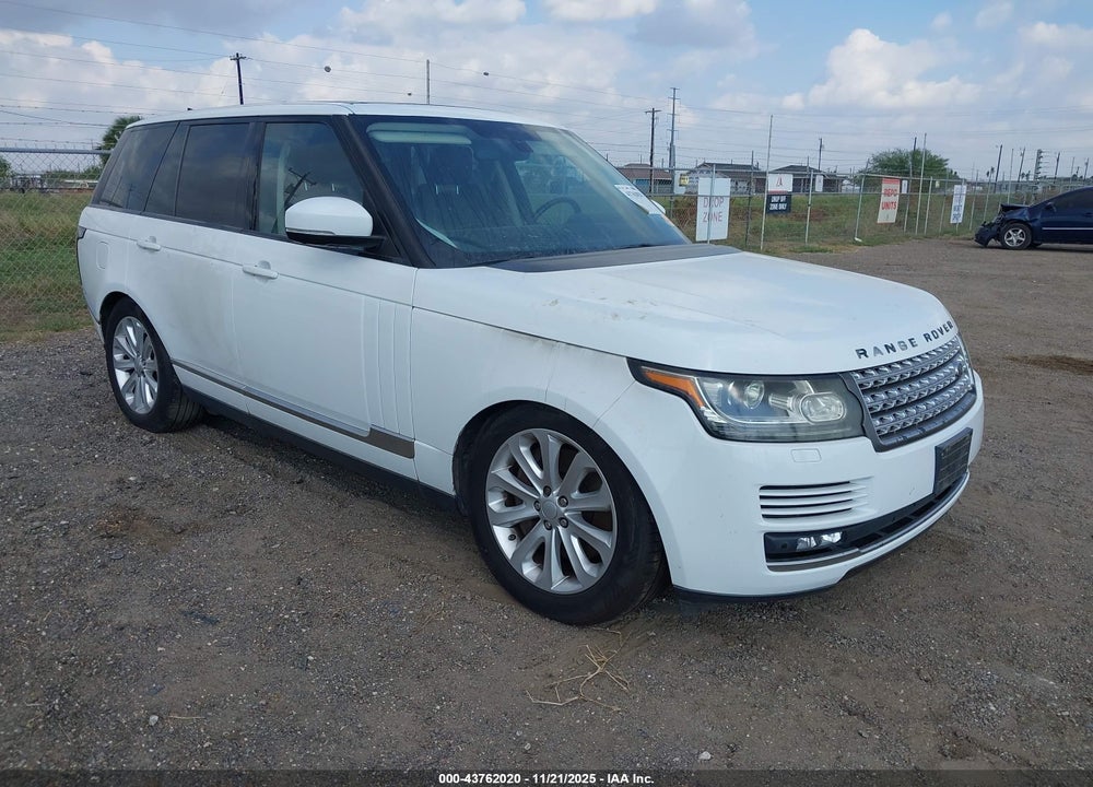 2016 LAND ROVER RANGE ROVER 3.0L V6 SUPERCHARGED HSE VIN: SALGS2PF9GA316413