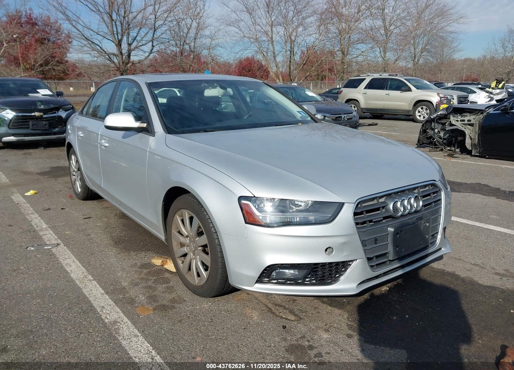 2014 AUDI A4 2.0T PREMIUM VIN: WAUBFAFLXEN008533