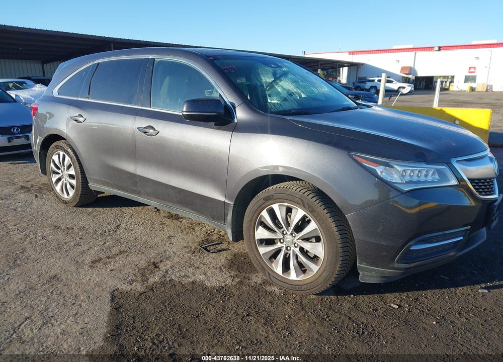 2016 ACURA MDX TECHNOLOGY   WATCH PLUS PACKAGES/TECHNOLOGY PACKAGE VIN: 5FRYD4H48GB051908
