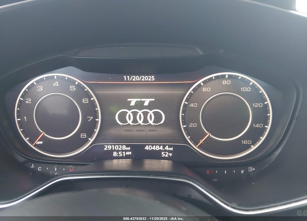 2016 AUDI TT 2.0T VIN: TRUC5AFV9G1029630