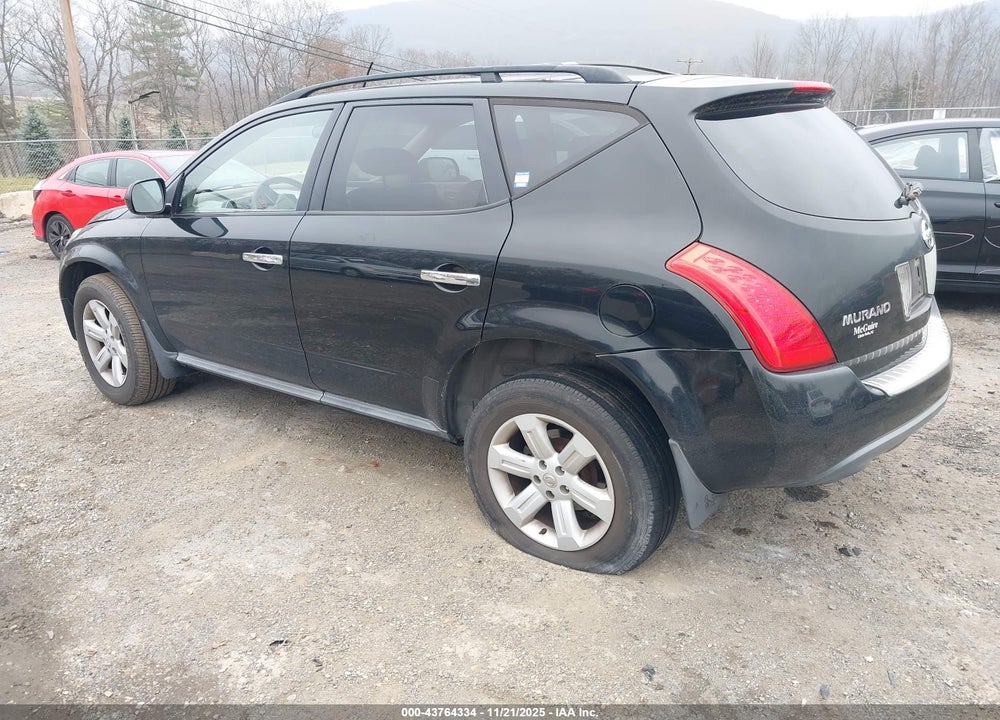 2006 NISSAN MURANO S VIN: JN8AZ08W56W549142