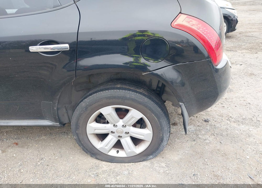 2006 NISSAN MURANO S VIN: JN8AZ08W56W549142