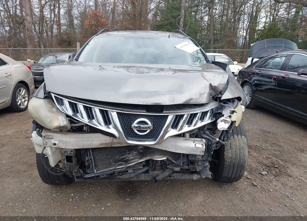 2009 NISSAN MURANO S VIN: JN8AZ18W39W139336