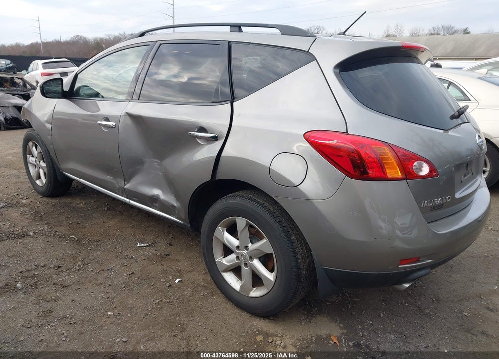2009 NISSAN MURANO S VIN: JN8AZ18W39W139336