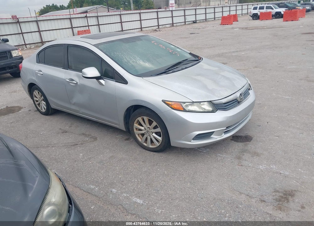 2012 HONDA CIVIC EX VIN: 2HGFB2F89CH333926