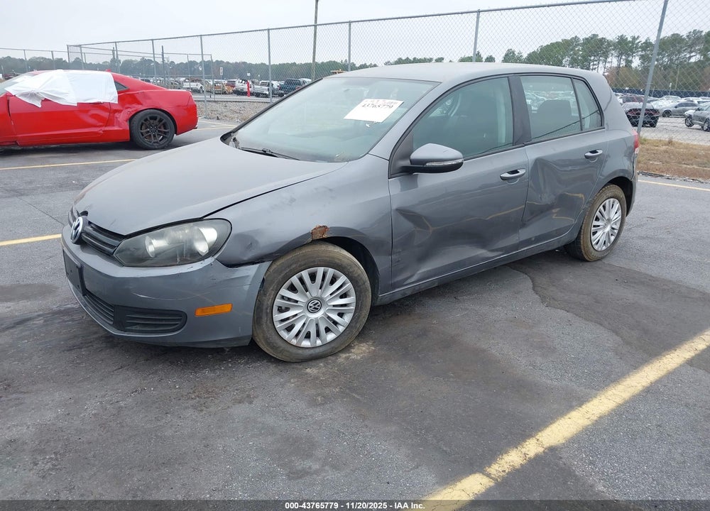 2012 VOLKSWAGEN GOLF 2.5L 4-DOOR VIN: WVWDB7AJ5CW107249