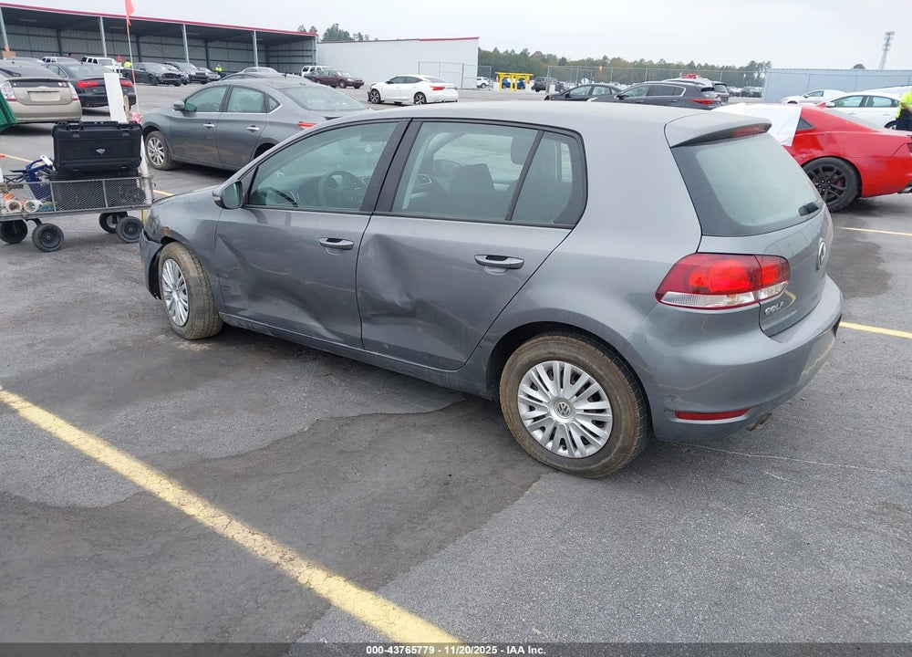 2012 VOLKSWAGEN GOLF 2.5L 4-DOOR VIN: WVWDB7AJ5CW107249