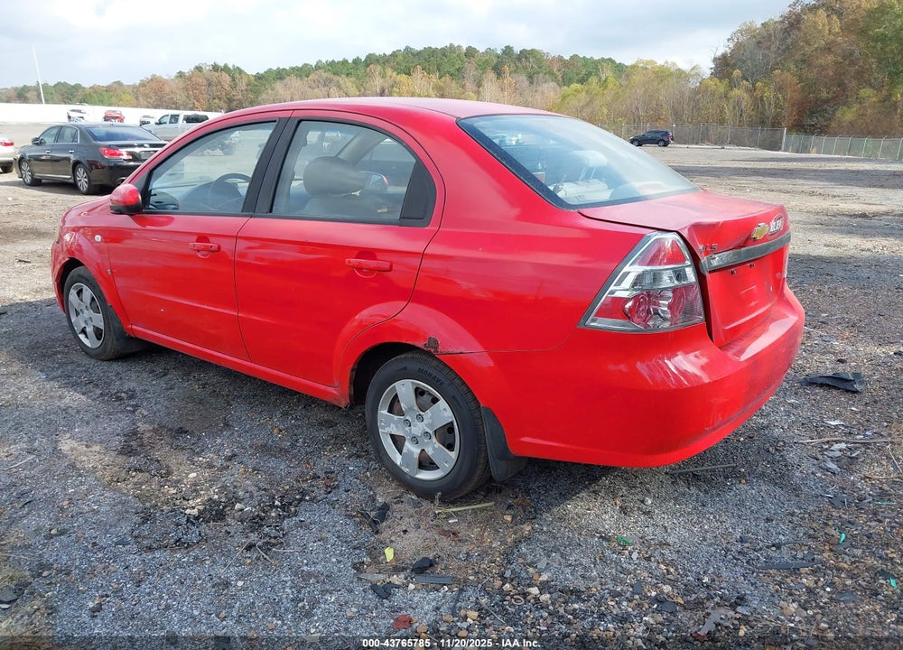 2007 CHEVROLET AVEO LS VIN: KL1TD56697B076896