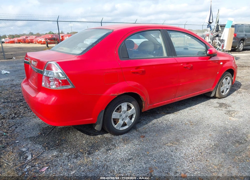2007 CHEVROLET AVEO LS VIN: KL1TD56697B076896