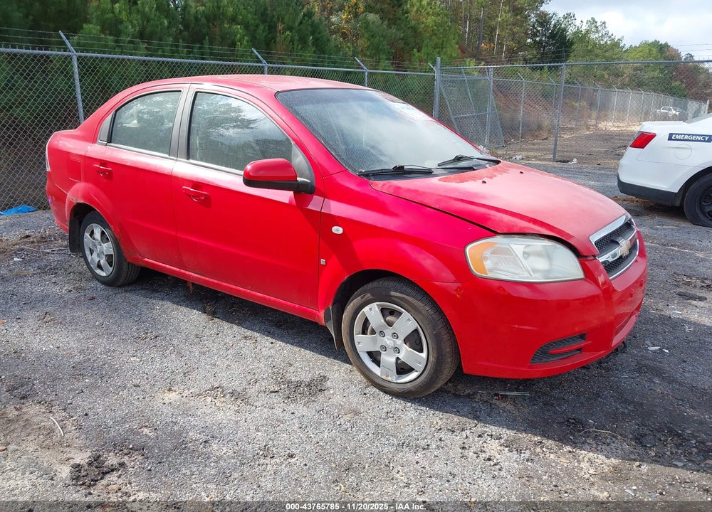 2007 CHEVROLET AVEO LS VIN: KL1TD56697B076896