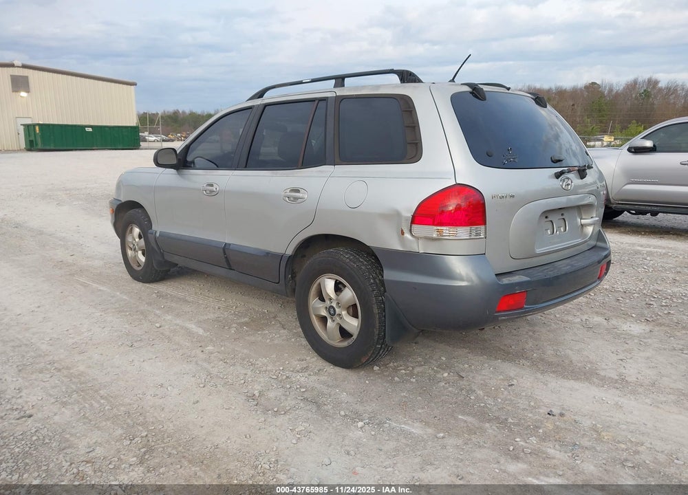 2006 HYUNDAI SANTA FE GLS VIN: KM8SC13D56U070286