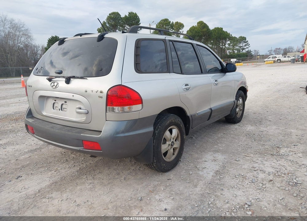 2006 HYUNDAI SANTA FE GLS VIN: KM8SC13D56U070286
