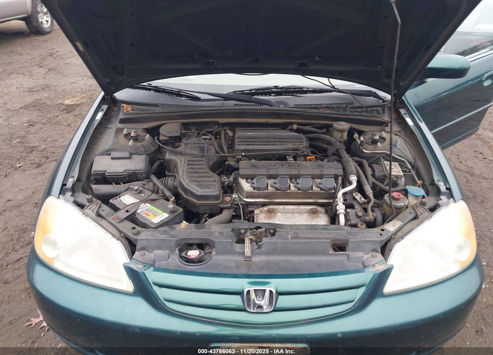 2001 HONDA CIVIC EX VIN: 2HGES26761H587187