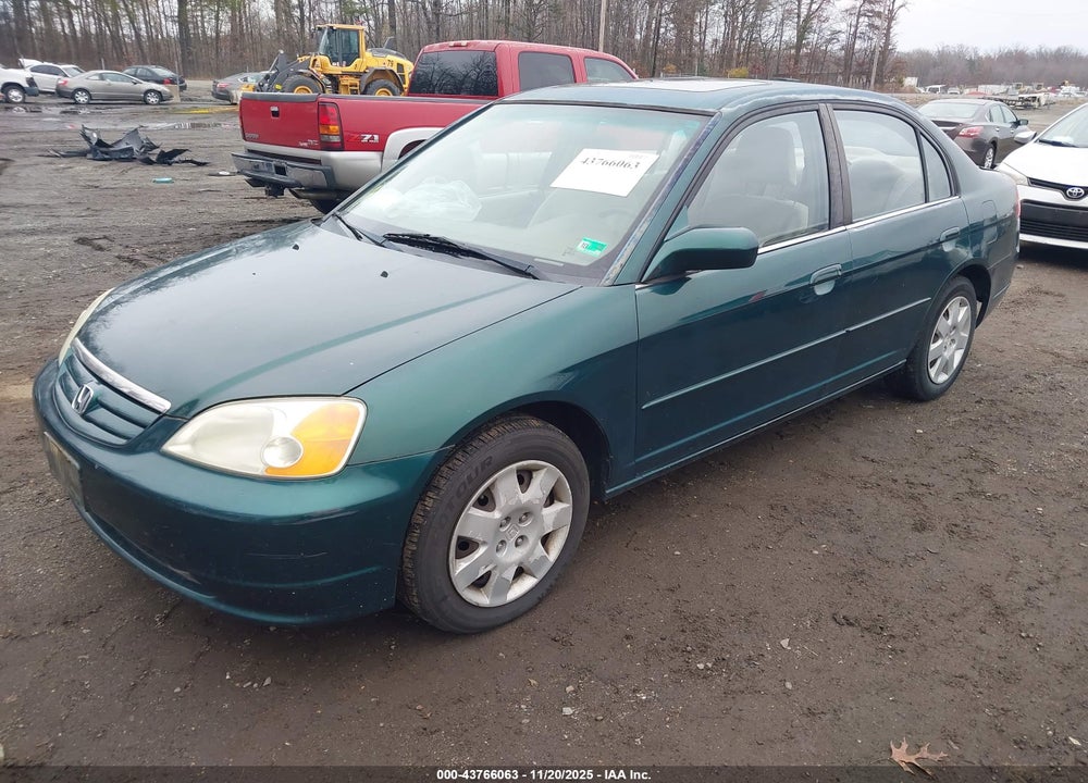 2001 HONDA CIVIC EX VIN: 2HGES26761H587187