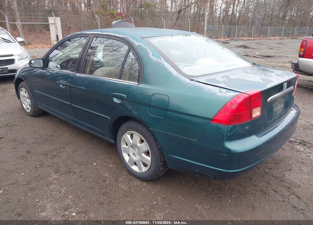 2001 HONDA CIVIC EX VIN: 2HGES26761H587187