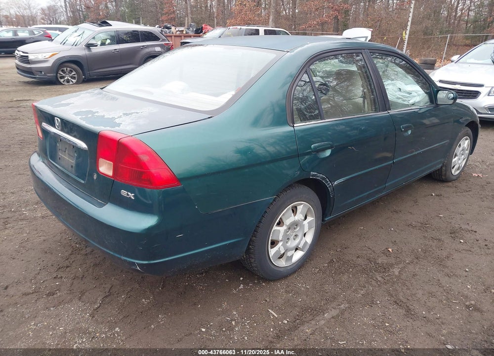 2001 HONDA CIVIC EX VIN: 2HGES26761H587187