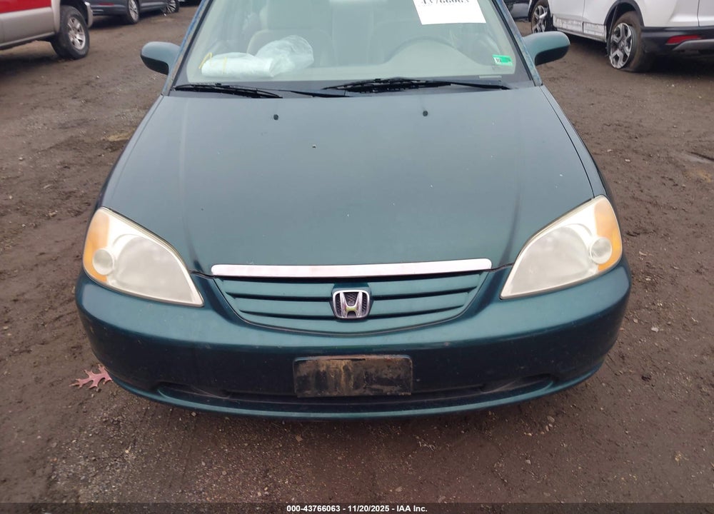 2001 HONDA CIVIC EX VIN: 2HGES26761H587187