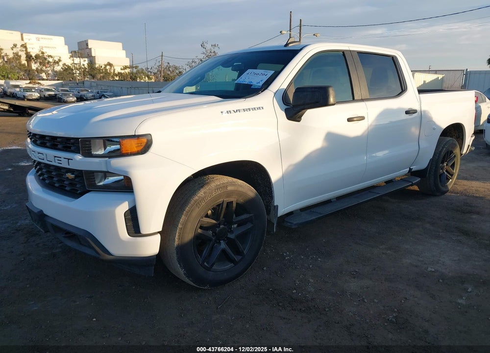 2021 CHEVROLET SILVERADO 1500 2WD  SHORT BED CUSTOM VIN: 3GCPWBEK0MG228973