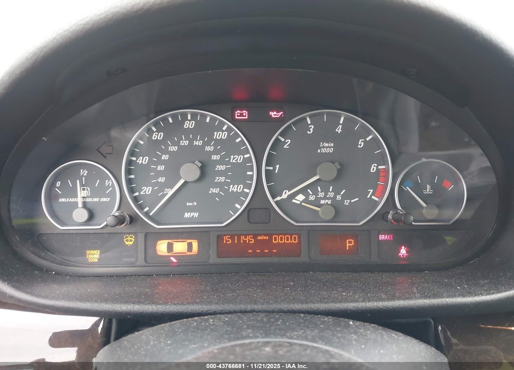 2001 BMW 330CI VIN: WBABS53411JU82887