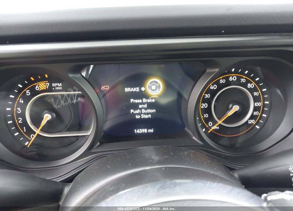 2025 JEEP WRANGLER 4-DOOR SAHARA 4X4 VIN: 1C4PJXEN4SW573900