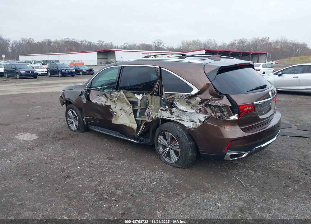 2019 ACURA MDX STANDARD VIN: 5J8YD4H35KL019479