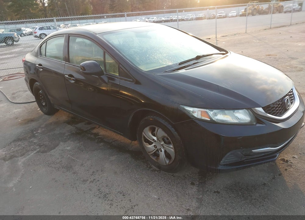 2013 HONDA CIVIC LX VIN: 19XFB2F53DE097016