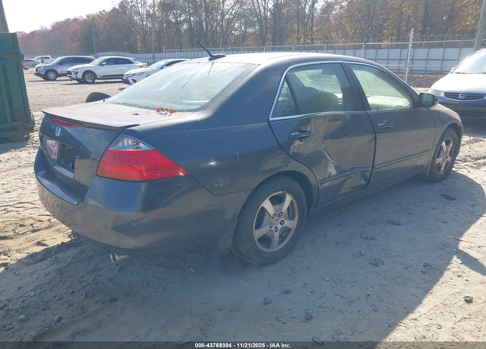 2007 HONDA ACCORD HYBRID VIN: JHMCN36407C001117
