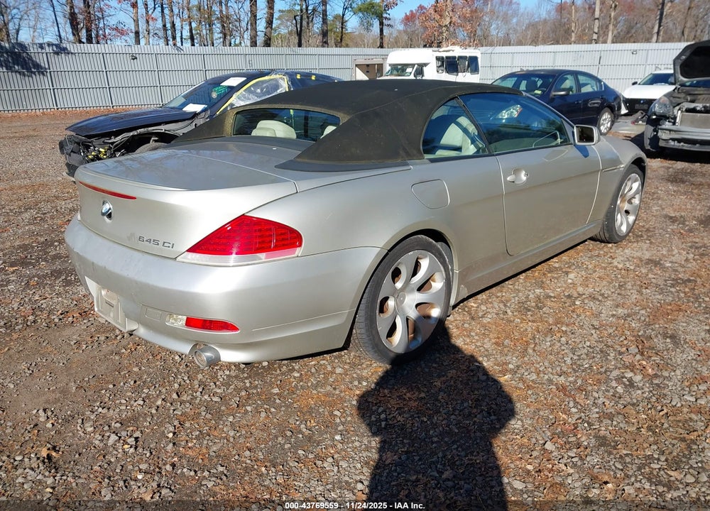 2004 BMW 645CI VIN: WBAEK734X4B322756