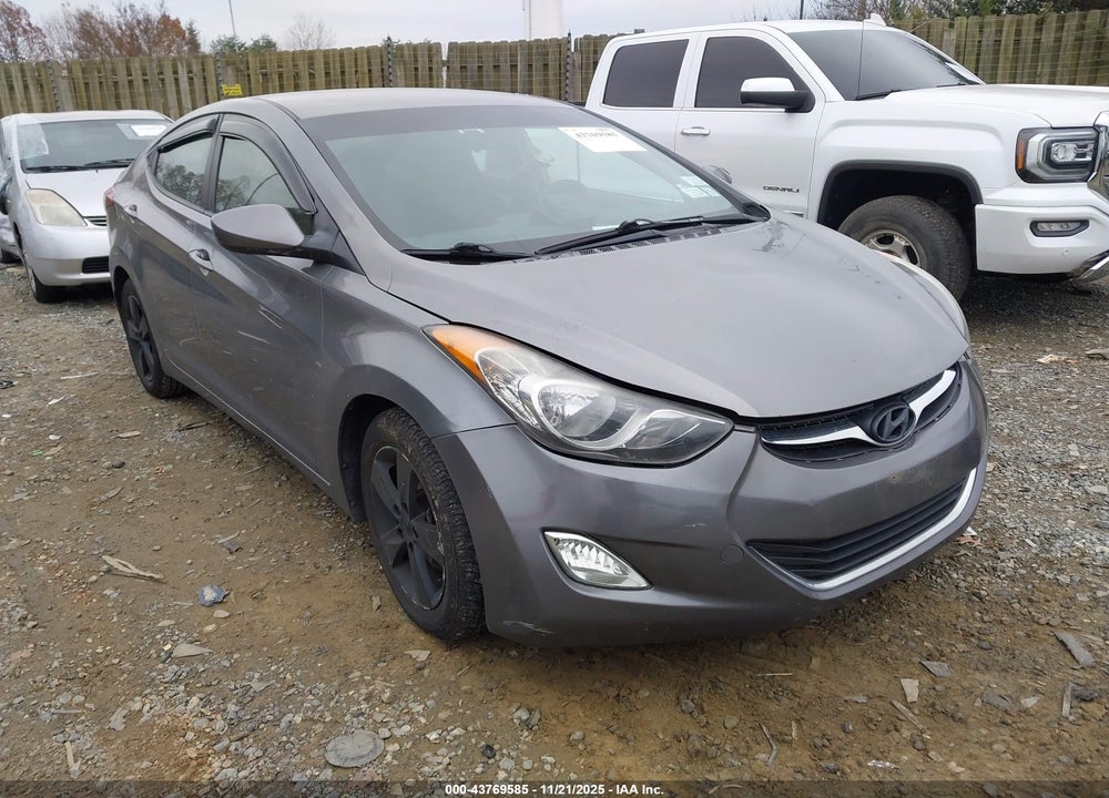 2013 HYUNDAI ELANTRA GLS VIN: 5NPDH4AE4DH357508