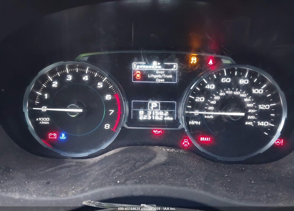 2017 SUBARU FORESTER 2.5I TOURING VIN: JF2SJATCXHH466907