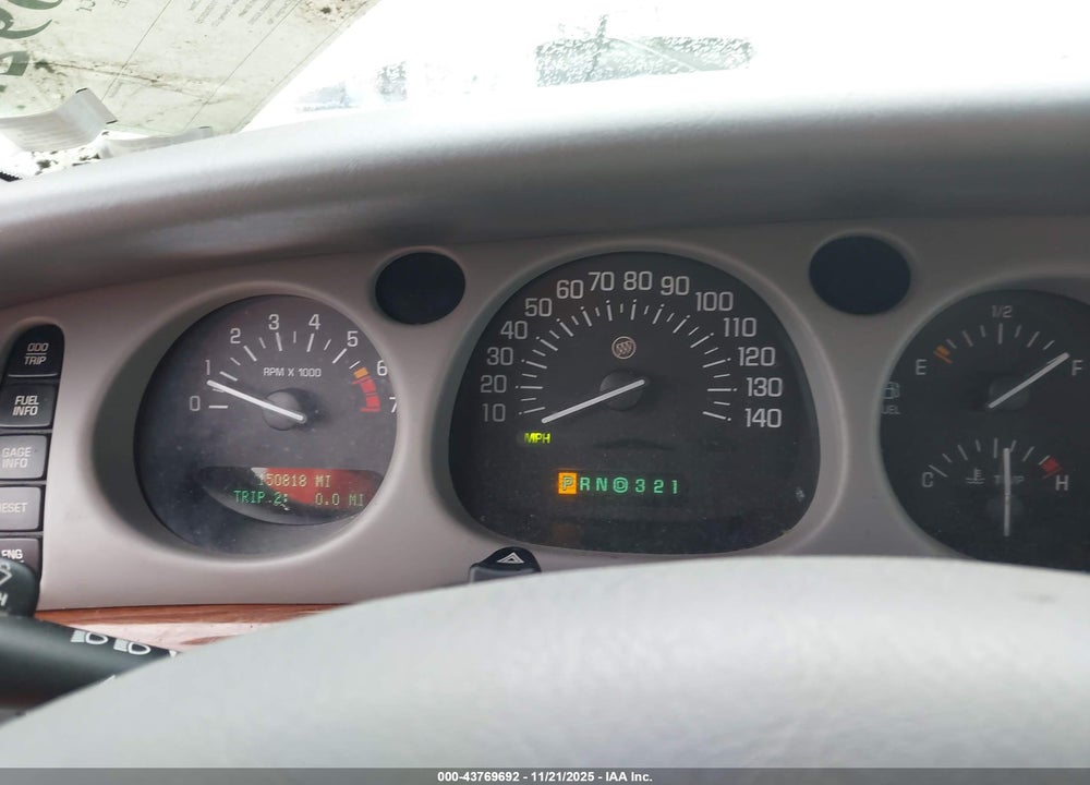 2001 BUICK LESABRE CUSTOM VIN: 1G4HP54K614263073