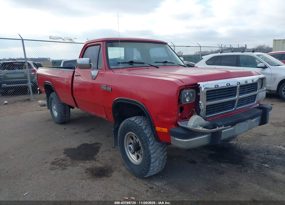 1991 DODGE W-SERIES W200/W250 VIN: 1B7KM26C5MS337560