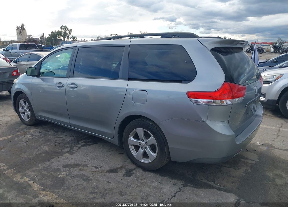 2012 TOYOTA SIENNA LE V6 8 PASSENGER VIN: 5TDKK3DC5CS191313