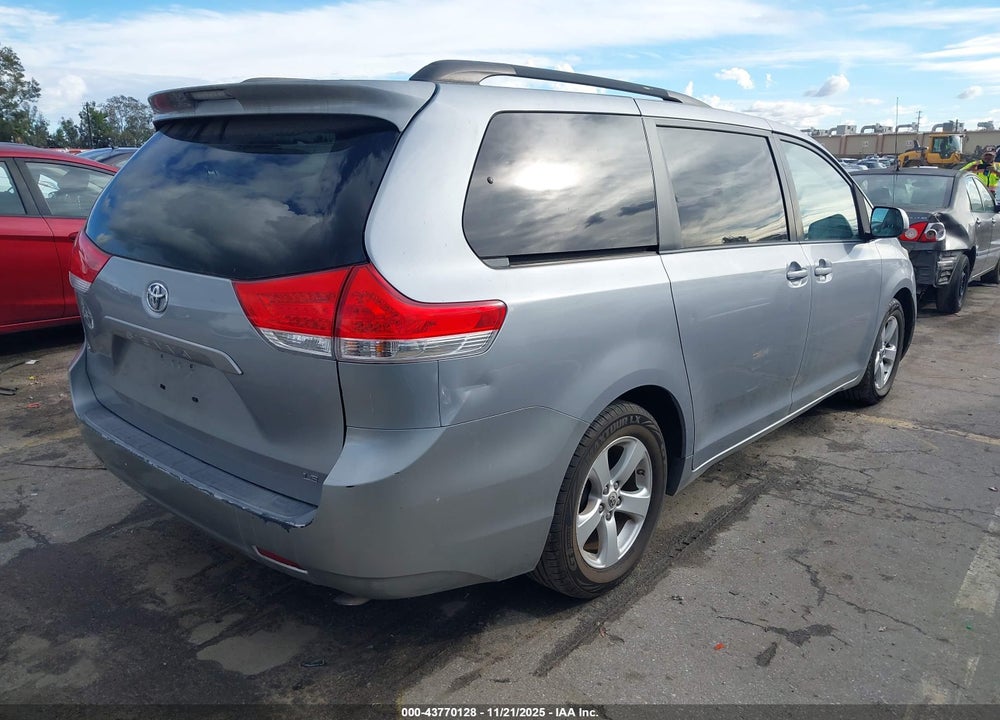 2012 TOYOTA SIENNA LE V6 8 PASSENGER VIN: 5TDKK3DC5CS191313