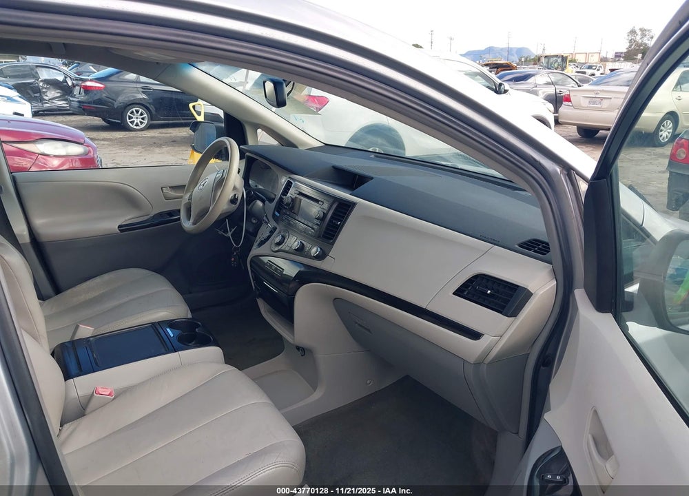 2012 TOYOTA SIENNA LE V6 8 PASSENGER VIN: 5TDKK3DC5CS191313