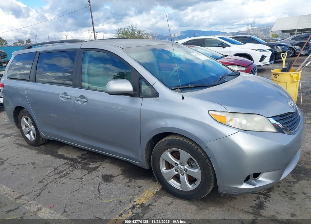 2012 TOYOTA SIENNA LE V6 8 PASSENGER VIN: 5TDKK3DC5CS191313