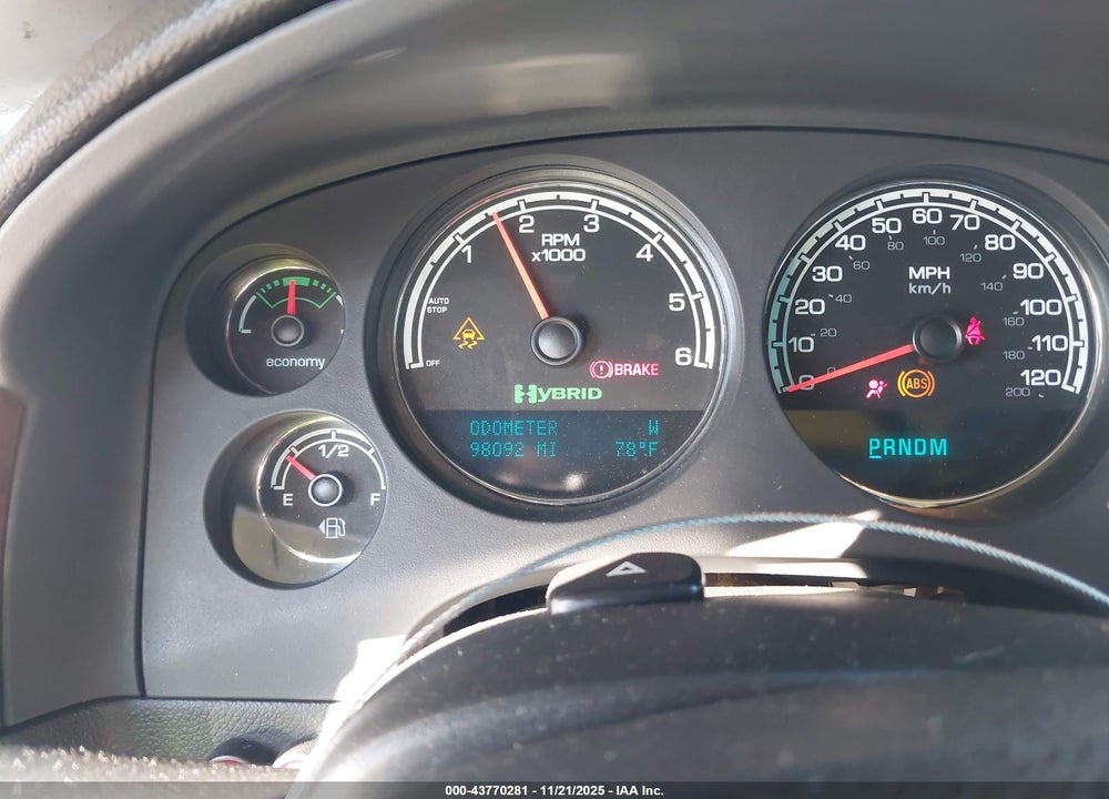2009 CHEVROLET TAHOE HYBRID VIN: 1GNFK13549R103326