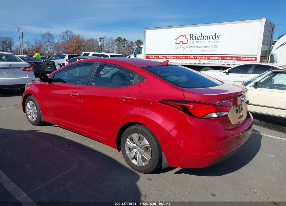 2016 HYUNDAI ELANTRA SE VIN: KMHDH4AEXGU484298