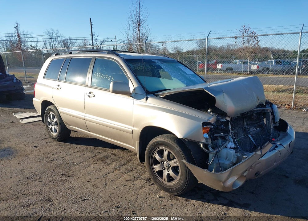 2005 TOYOTA HIGHLANDER V6 VIN: JTEDP21A550048838