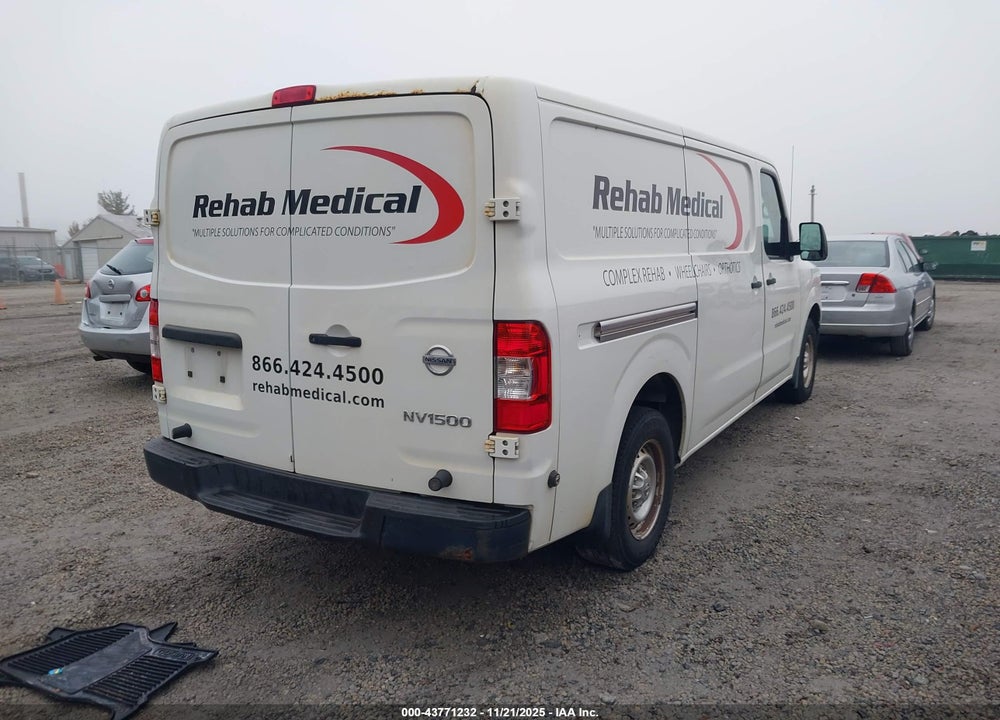 2016 NISSAN NV CARGO NV1500 S V6 VIN: 1N6BF0KM5GN815036