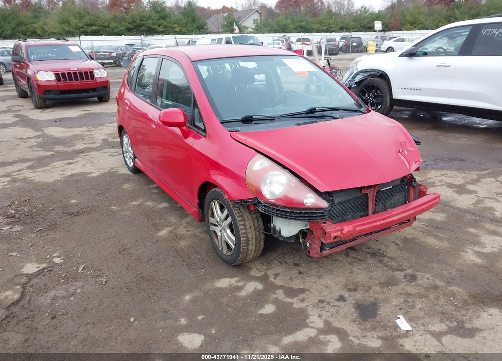 2007 HONDA FIT SPORT VIN: JHMGD38647S018236