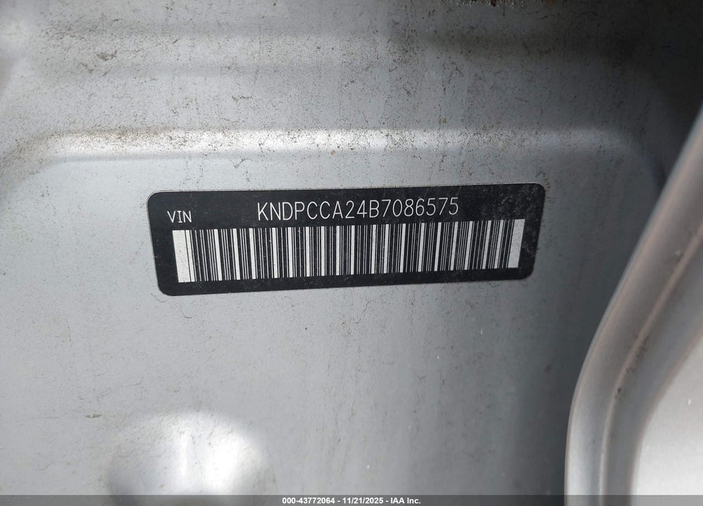 2011 KIA SPORTAGE EX VIN: KNDPCCA24B7086575