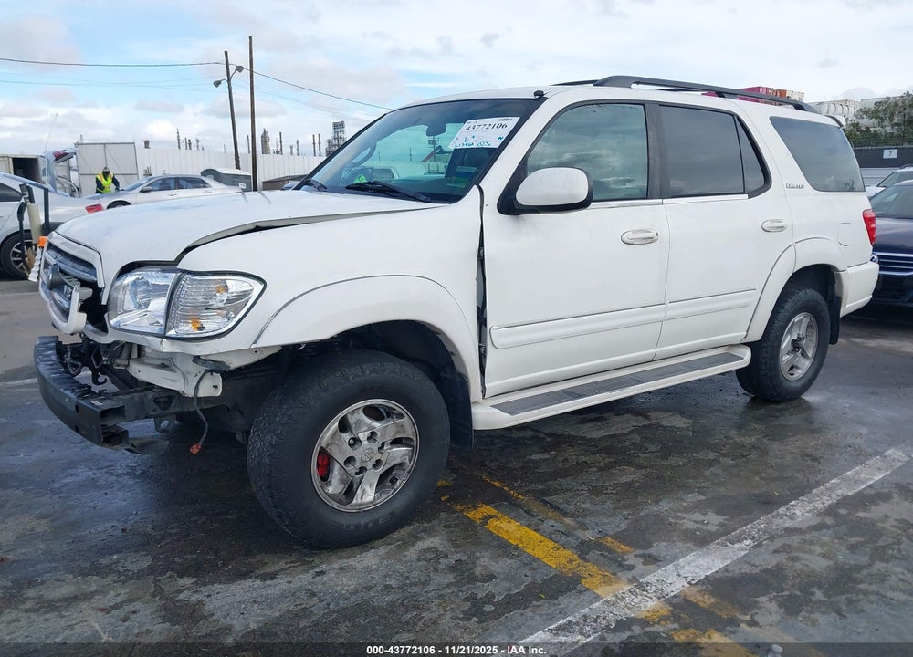 2002 TOYOTA SEQUOIA LIMITED V8 VIN: 5TDZT38A92S066236